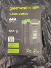GREENWORKS 60v/ 5.0 Ah 2.5X More Power Battery 300 Max Wh BRAND NEW SEALED