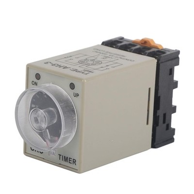 Timer Relay, Delay ON Time Relay, AH3-3 AC 110V 0-10 Seconds Knob Control Tim...