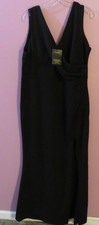 NWT WOOSEA womens black  Sleeveless Split  Evening Dress (2XL)