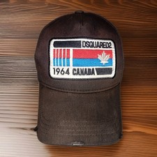 Dsquared2 Oversized Fighter Patch Logo Baseball Cap Hat