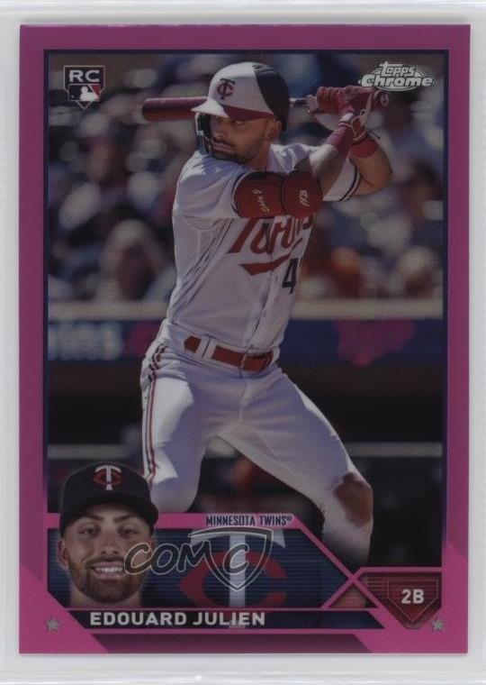 2023 Topps Chrome Update Pink Refractor Edouard Julien #USC79 15wb
