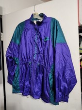 Vintage-NIKE-Foot Locker-Track Suit-FullZip Purple/Green-Jacket/Pants-Size Small