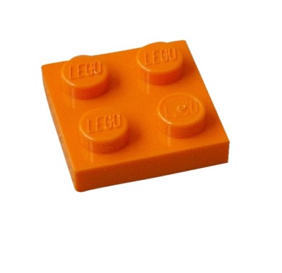 Lego 10 Stück Platte 2x2 orange 3022 Neu Platten Plate Plates City Basics Town