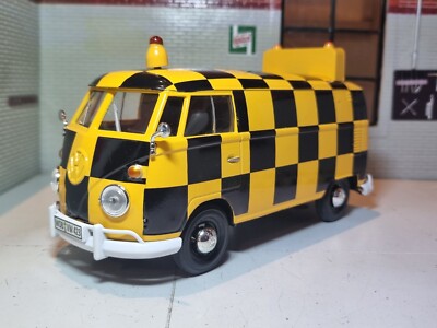 VW Runway Airport T1 Type 2 1962 Volkswagen Follow Me 1:24 Diecast Modell Van Bus
