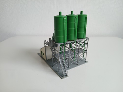 H0 - Betonwerk mit Siloanlage - Gebäude Häuser Haus Industrieanlage ---- CM 95 - Bild 5 von 10
