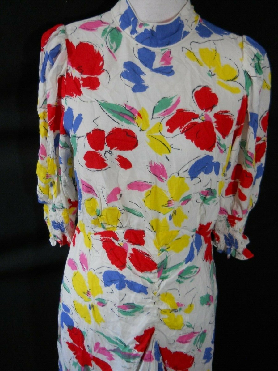 The Andamane Abito A-line Floreale Con Collo Drappeggiato Donna - Outlet - Foto 9