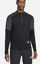 NEW NIKE REPEL MEN’S TOP DRI FIT TRAIL RUNNING LONG SLEEVE 1/2 ZIP DD5708 010 M