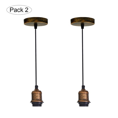 Deckenlampe |Pendelleuchte| Restaurant Bar Fassung Halter Sockel E27 Lampenschirm UK - Bild 7 von 36