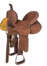 Leather Western Barrel Rough Out Free Matching Set Premium Quality Horse Saddle