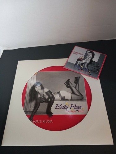 BETTY PAGE DANGER GIRL 12" PICTURE DISC 20 PAGE BOOKLET INCLUDED QDK LP102 - Picture 2 of 5