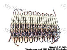 100 pack 3 LED Module Multi Color Waterproof RGB 7512 5050 SMD Light USA Ship