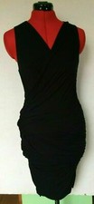 BAILEY 44 BODYCON WRAP Dress WOMENS SIZE S SMALL BLACK *L