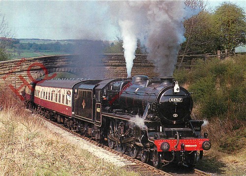 Postkarte> NYMR, IAN STOREY'S SCHWARZ 5 NO. 44767 (GEORGE STEPHENSON), GRÜNES ENDE