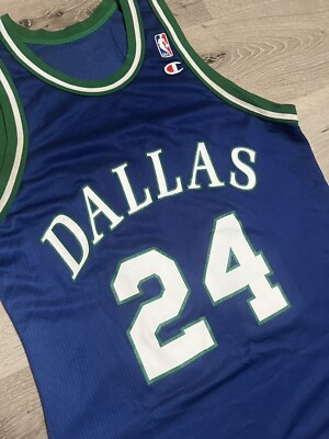 Vintage Champion Dallas Mavericks Jimmy Jackson Jersey Sz 40 M Nba