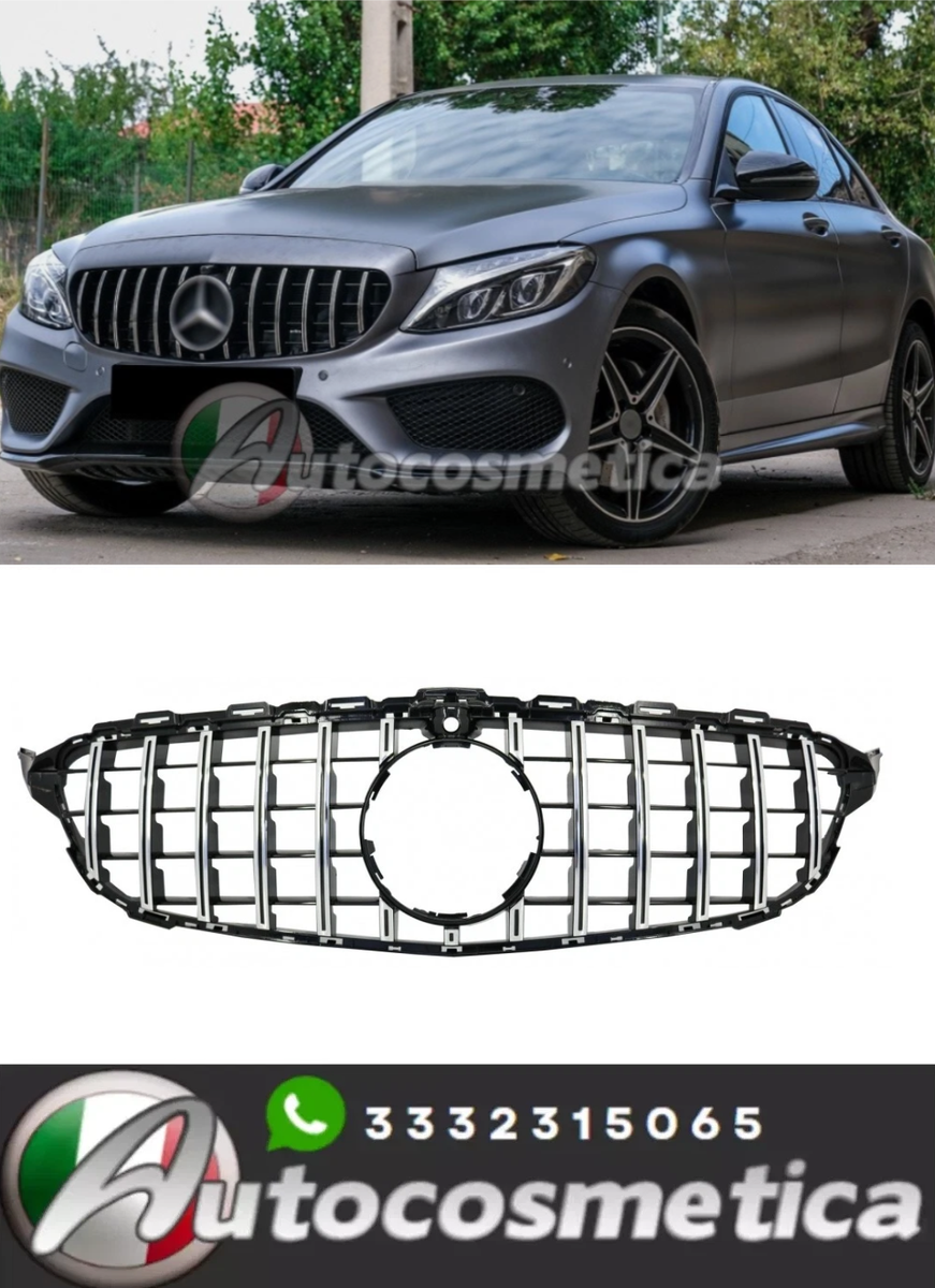 FRONT GRILLE PANAMERICANA GT STYLE GLOSS BLACK FOR MERCEDES E CLASS W214 2024
