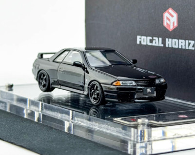 GB FH 1:64 Black Skyline GTR R32 S-Tune Nismo Sports Model Diecast Collect Car