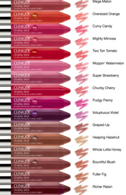 Clinique Chubby Stick Moisturizing Lip Colour Balm .10 oz NIB CHOOSE YOUR COLOR