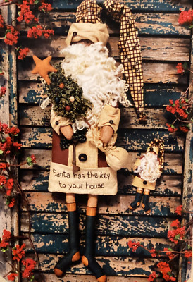 PATTERN Santa Claus Doll & Christmas Tree & Little Santa NEW Dimpled Darlings