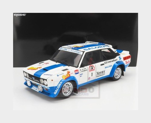 1:18 KYOSHO Fiat 131 Abarth #1 Win.Rally 1000 Lakes 1980 Alen Kivimaki KY08376H