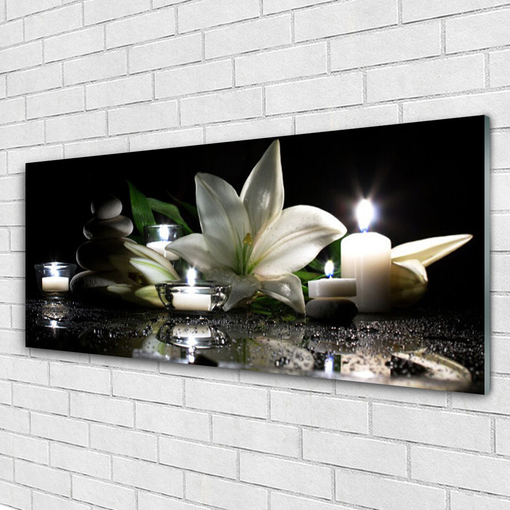 Tableau acrylique 125x50 pour illuminer un mur sombre sans reflets gênants