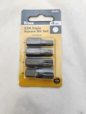 Titan Tools 16161 Titan - 16161 4 Piece Xzn Triple Square Bit Set