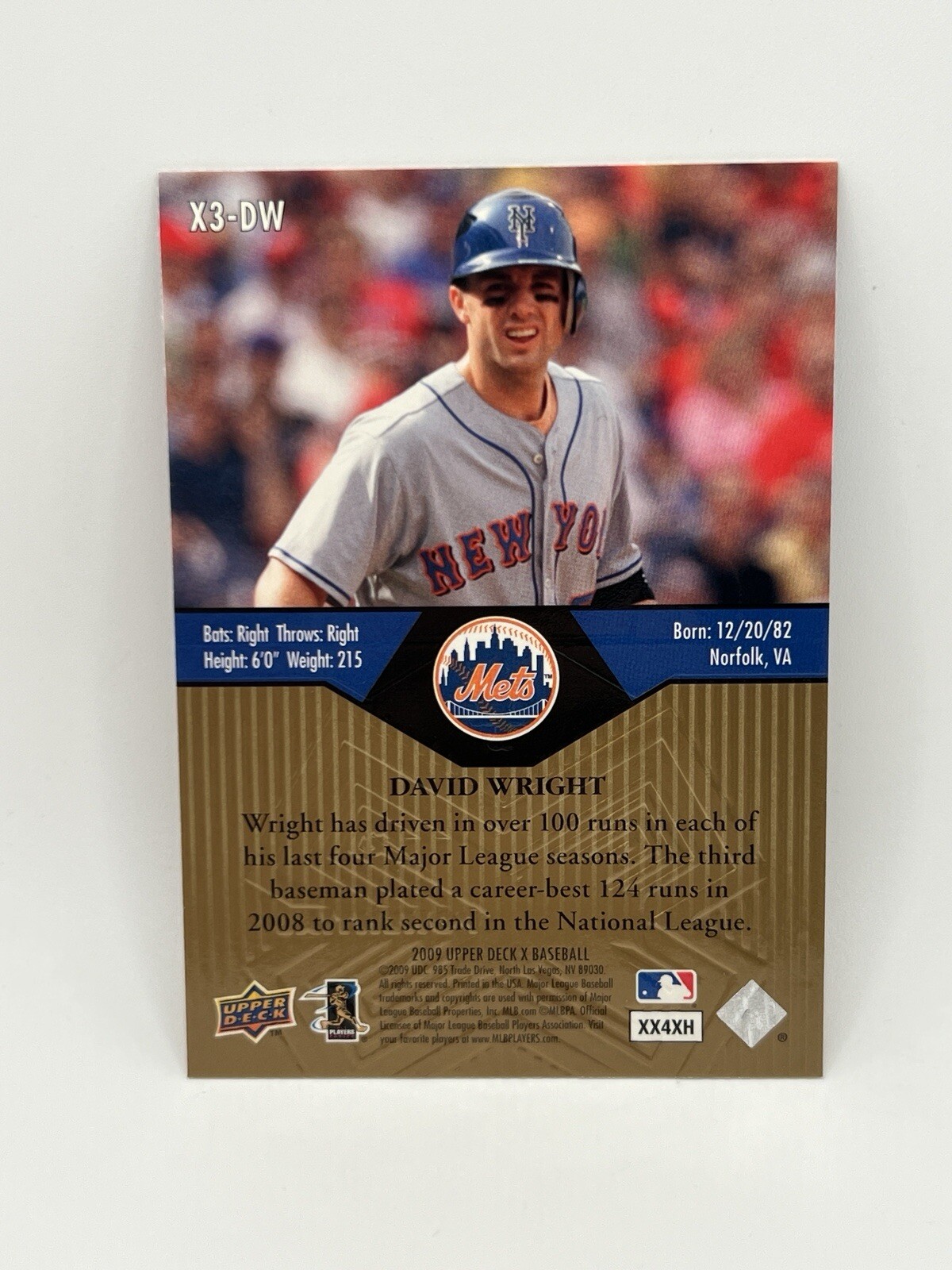 2009 Upper Deck X - Xponential 3 David Wright #X3-DW for sale online | eBay