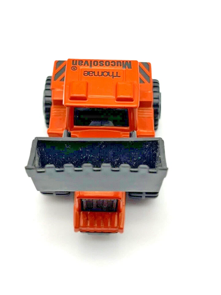 Matchbox MB29 Superfast Tractor Shovel Orange Mucosolvan Promo Mint in PVC Box - Image 2 of 4