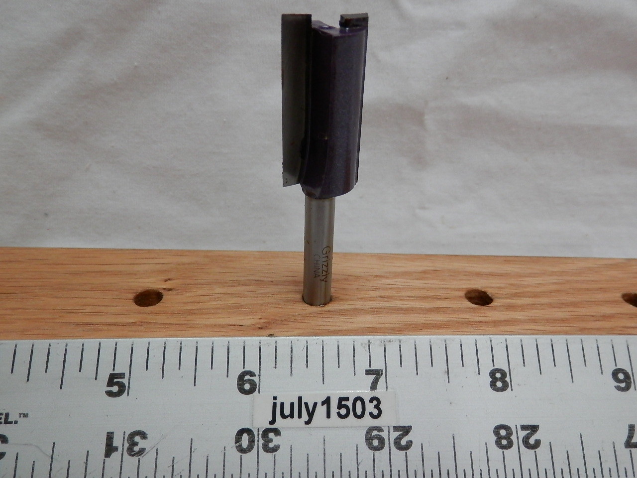(1) NEW Grizzly LONG 5/8" D Straight Carbide Tipped Router Bit 1/4" Shank g2