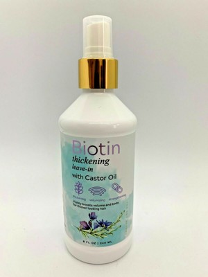 Biotin Thickening Leave In W Castor Oil Clean Beauty By Ivy Sky Beauty 8 Fl Oz 810001527020 Ebay