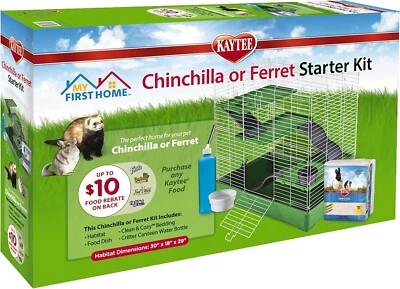 Kaytee My First Home Starter Kit Habitat for Pet Ferrets or Chinchillas™ - Photo 1/4