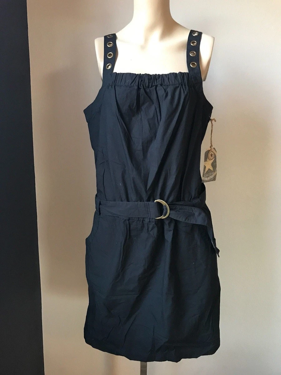NWT CONVERSE ONE STAR GROMMET VINTAGE JUMPER DRESS BLACK 12 SFS