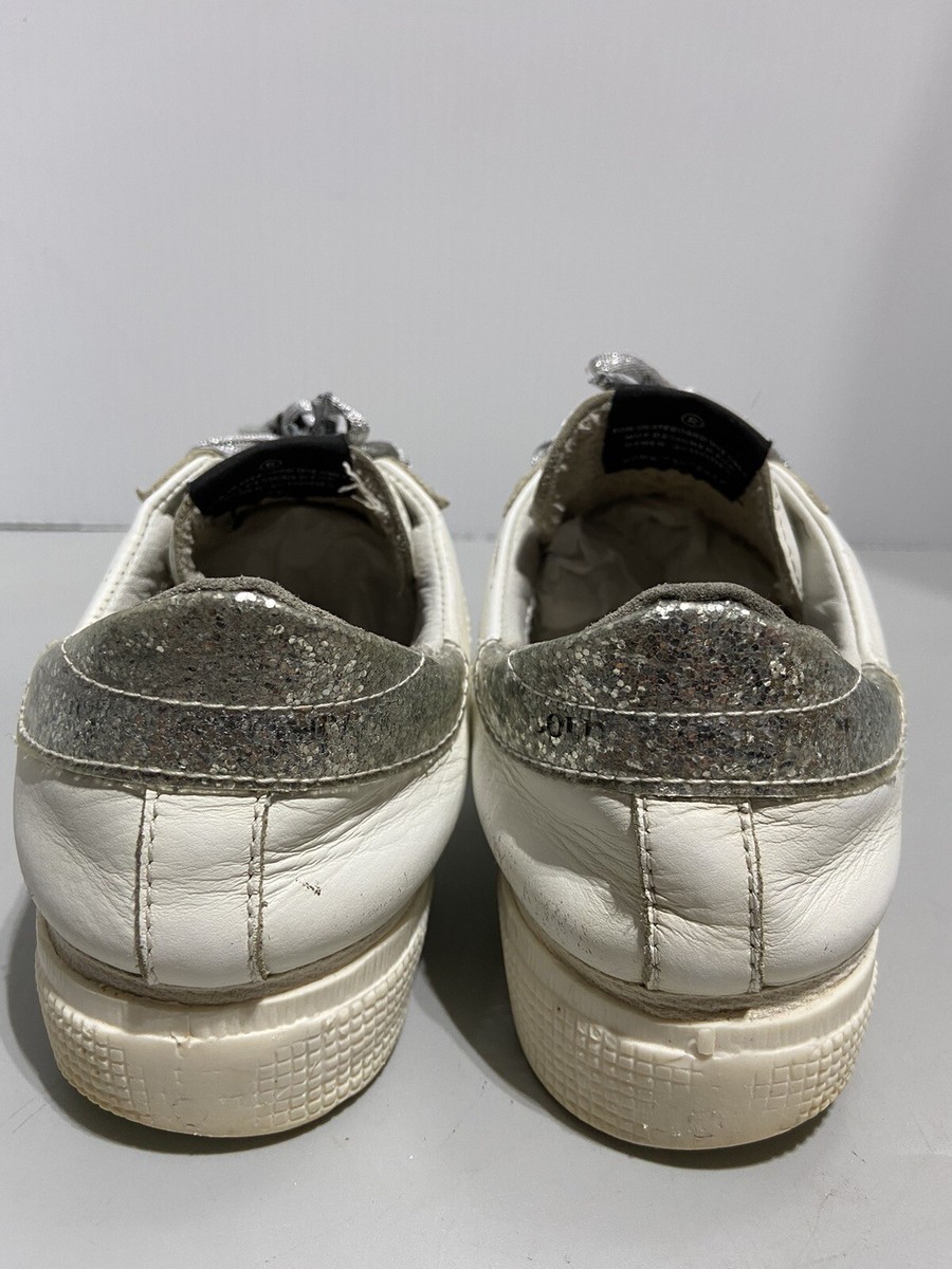 Golden Goose Women's Hi Star Sneakers Metallic Silver Star Golden Goose Women's Hi Star Sneakers Metallic Silver Star