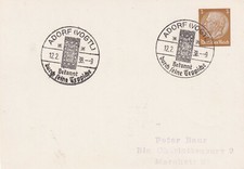 DR Privatpostkarte PP 122 A mit SoSt.Adorf (Vogtl.) 1938 Teppiche
