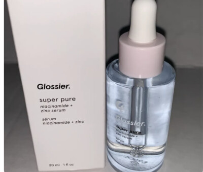Glossier Super Pure Niacinamide + Zinc Face Serum 30 ml-1 oz BOXED DISCONTINUED