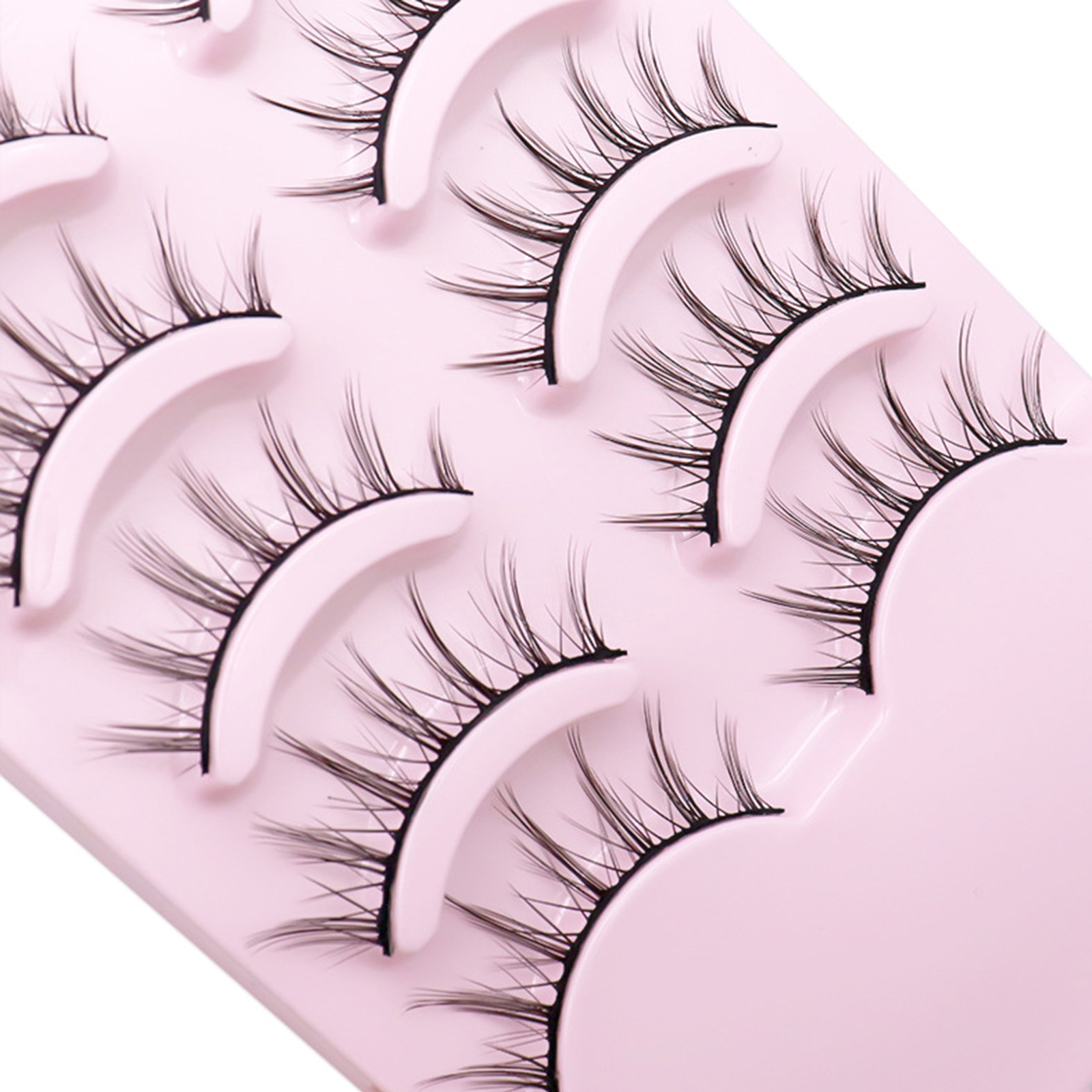 5pairs/box Eyelashes Natural Stylish Makeup Extensions Eye Lashes Hard ...