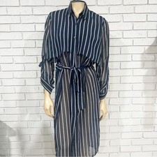 J.O.A Women’s Stripe Shirtdress - Size Medium