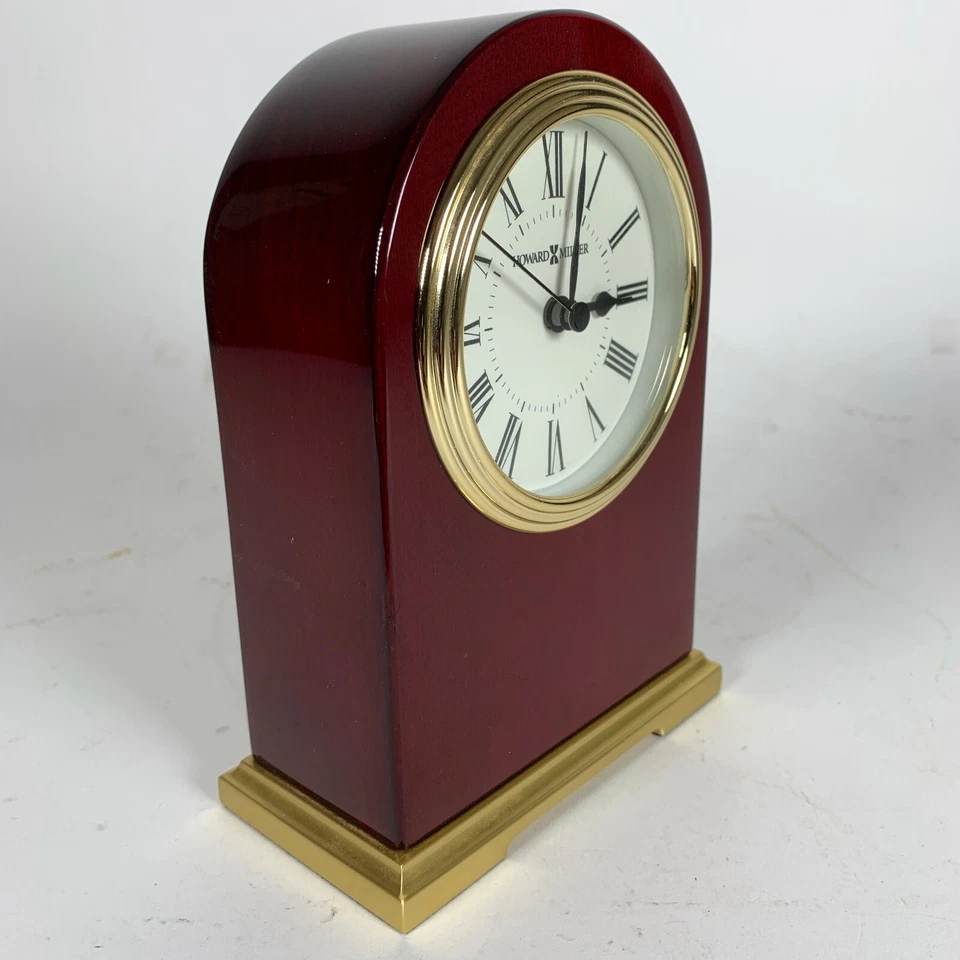 HOWARD MILLER 649-389 CARTER HEAVY ROSEWOOD TABLE CLOCK - Image 2 of 4
