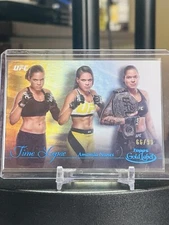 2024 Topps Gold Label UFC Amanda Nunes TL-6 Time Lapse Blue #’66/99 Bantamweight