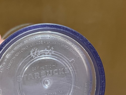 Starbucks Café Logo Transparente Venti Doble Pared Acrílico Frío Taza Vaso 24 OZ - Imagen 9 de 10