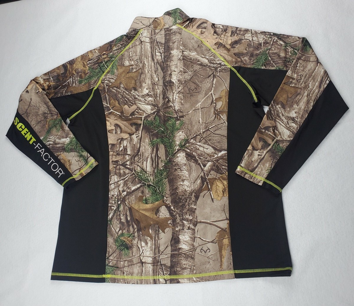 Realtree Camo Scent Factor 1/4 Zip Lightweight Dri-Fit Jacket