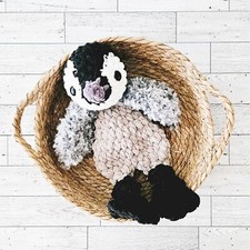Crochet Penguin Snuggler Lovey Infant Baby Toddler Toy