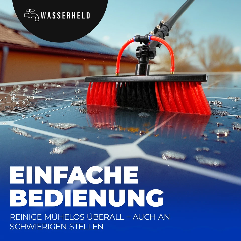 Teleskop Waschbürste Fensterreinigung Dachrinnenreiniger | PV Reinigungsbürste - Bild 4 von 4