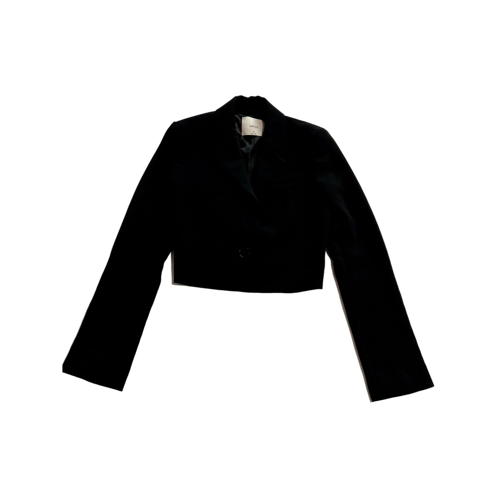 Aritzia Wilfred Crop Blazer in Black - image 1