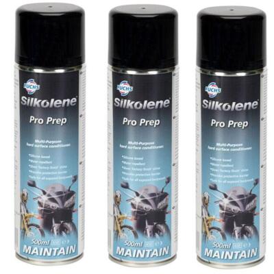 SILKOLENE PRO PREP BIKE CLEANER & PROTECTION SPRAY 500ML (3ER PACK)