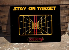 Star Wars New Hope Inspired Stay On Target Aluminum Sign 9"x12" Metal SIGN