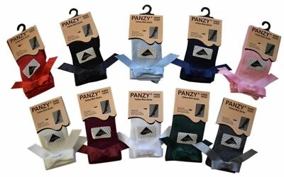 PANZY® Baby Mädchen Kniehohe Mädchen Schulsocken mit Satinschleife 00 -12,5-3,5 alle Größen