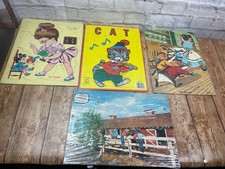 Lot Bundle 4 Vintage Inlay puzzles Cat Three Blind Mice USA