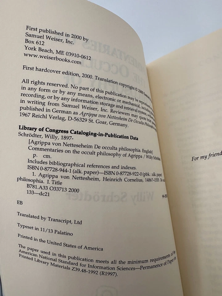 Willy Schrödter’s Commentaries on the Occult Philosophy of Agrippa - Image 4 of 4