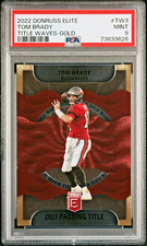 2022 PANINI DONRUSS ELITE TITLE WAVES GOLD #TW3 TOM BRADY #/5 PSA 9 MINT POP 1