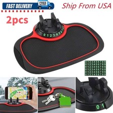 2pcs Universal Non-Slip Phone Pad For Car Multifunctional Mat Dashboard Holder